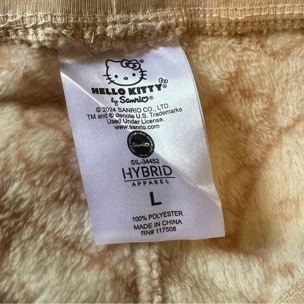 Sanrio Hello Kitty Kids Girls Cozy Fleece PJ Pajama Jogger Set Size Large